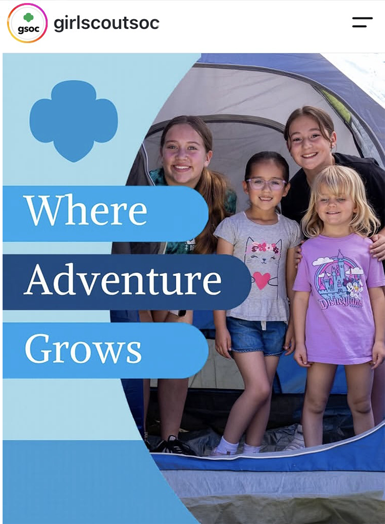 irl Scouts of Orange County Membership Social Media Campaign Sample 3